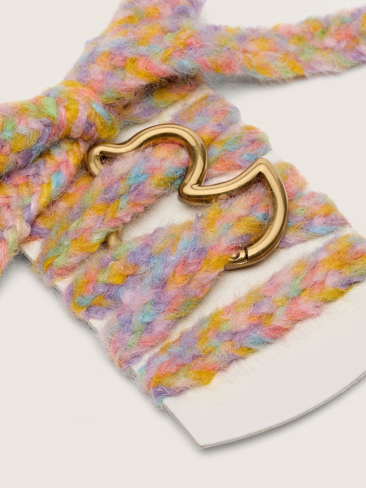 Golden Goose Skins laccio in lana multicolor con moschettone a forma di paperella