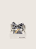 Golden Goose Skins laccio a righe con charm piuma dorato