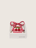 Golden Goose Skins laccio rosso e bianco con charm a forma di ciliegie