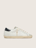 Golden Goose Super-Star Donna in Pelle Bianca con Stella Traforata