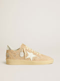 Golden Goose Ball Star in Suede con Cristalli Swarovski e Stella in Pelle e Talloncino Laminato