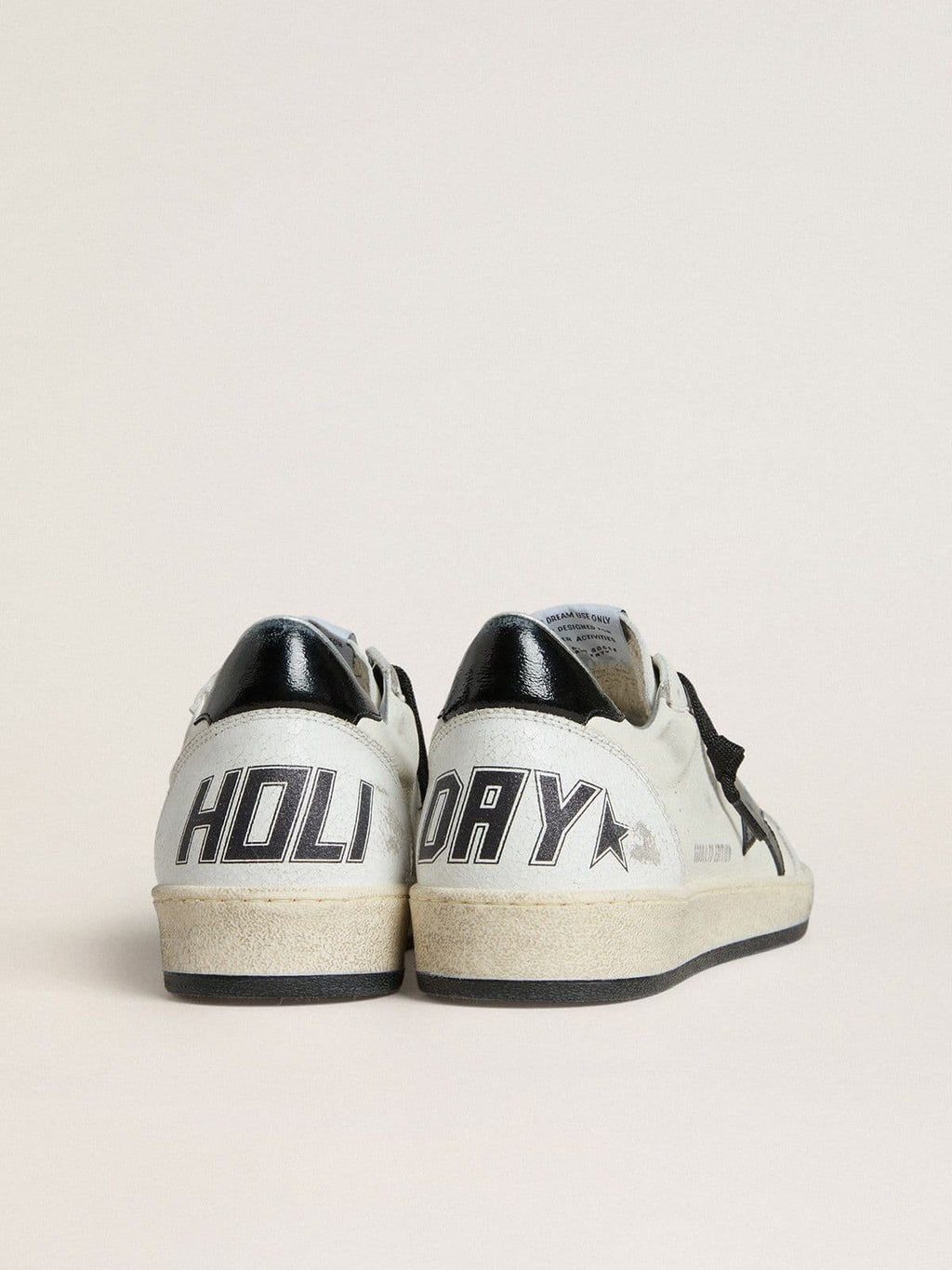 Golden Goose Ball Star Wishes Donna in Nappa con Stella e Talloncino in Naplak Nero