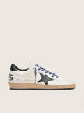 Golden Goose Ball Star Donna Ltd in Nappa Bianca con Stella e Talloncino in Pelle Nera