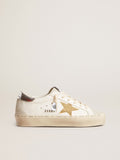 Golden Goose Hi Star con Stella in Cristalli Swarovski e Talloncino in Pelle Argento