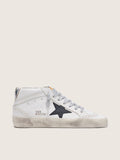 Golden Goose Mid Star Donna con Talloncino Laminato e Lacci Glitter