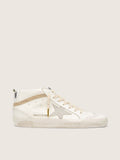 Golden Goose Mid Star  con Stella e Virgola in Suede con Cristalli Swarovski