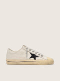 Golden Goose V Star Donna  con Stella in Suede Nero e Scritta Ricamata