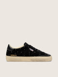 Golden Goose Soul Star Donna in Suede Nero con Swarovski Argento