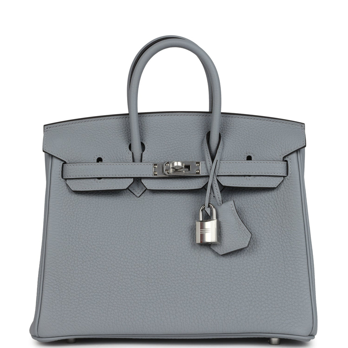 Hermes Birkin 25 Gris Pantin Togo Palladium Hardware – Accessorio premium elegante