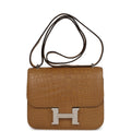 Hermes Constance 18 Kraft Matte Alligator Palladium Hardware – Accessorio premium elegante
