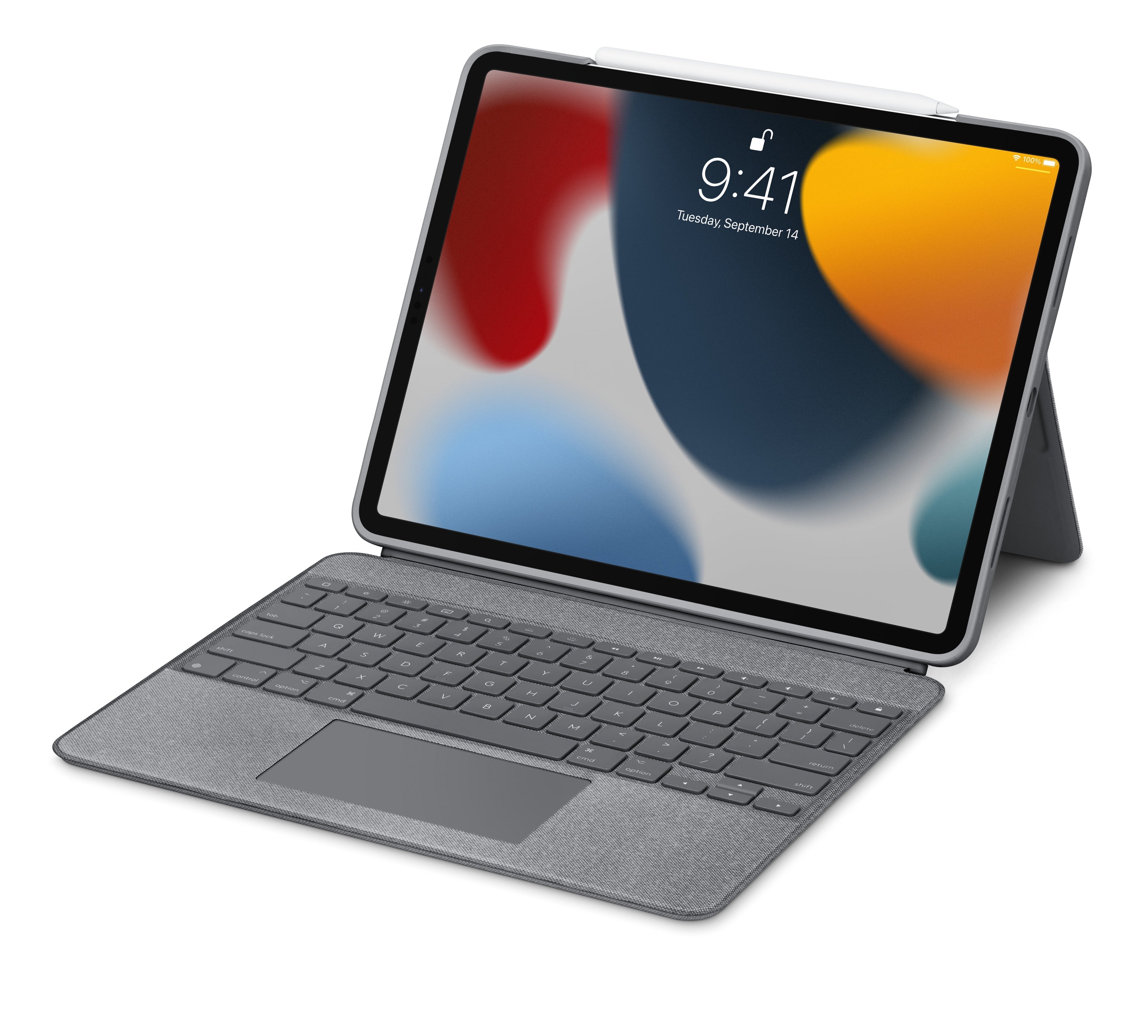 Logitech Combo Touch Keyboard/Cover Case for 12.9in iPad Pro (5th Gen) - Gray – Accessorio premium elegante