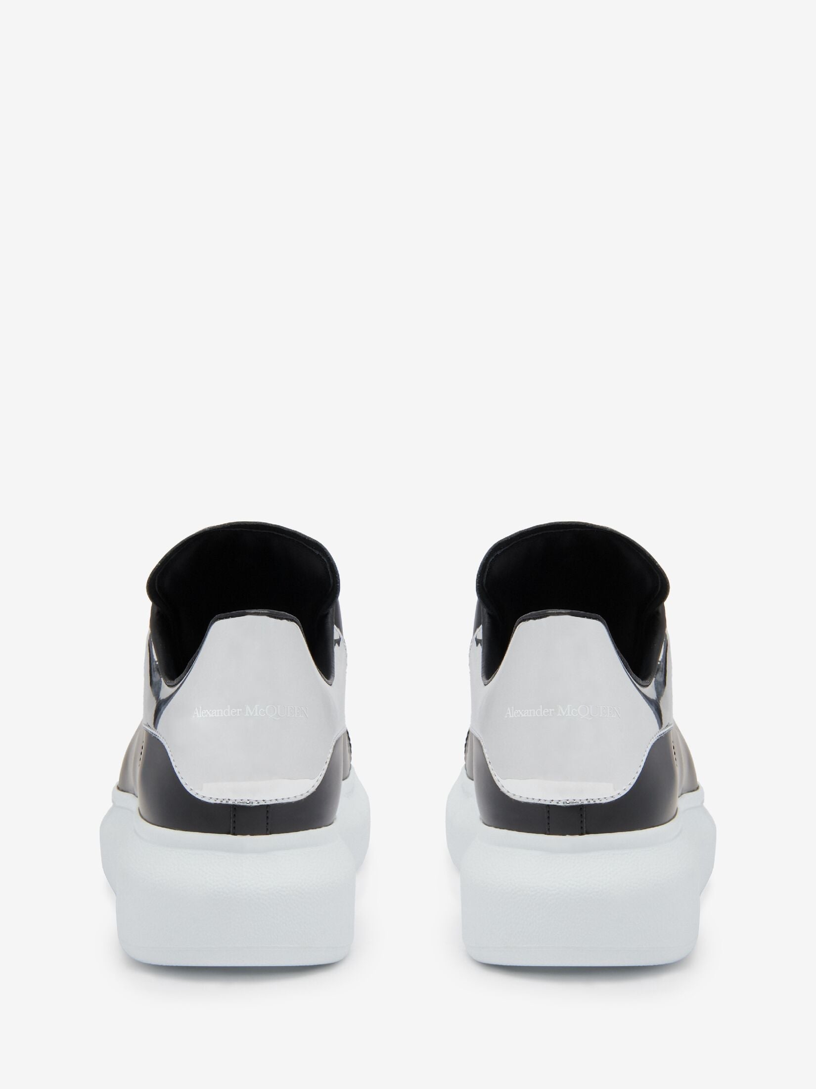 Sneaker Oversize in nero bianco silver