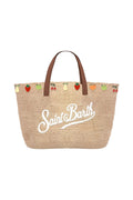 Borsa Rafia City Mini Fruit Charm