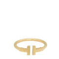 Tiffany & Co 18K Pink Gold T Wire Ring 56 – Accessorio premium elegante
