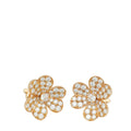 Van Cleef & Arpels 18K Rose Gold 86 Diamond Frivole Small Model Earrings – Accessorio premium elegante