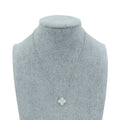 Van Cleef & Arpels 18K White Gold MOP Vintage Alhambra Pendant Necklace – Accessorio premium elegante