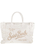 Borsa Vanity in pizzo sangallo bianco