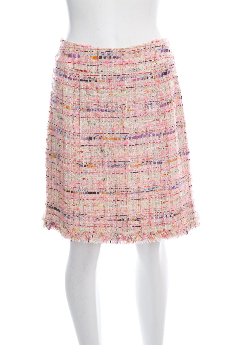 Chanel 2004 Spring Multicolor Tweed Mini Skirt SZ 40 – Accessorio premium elegante