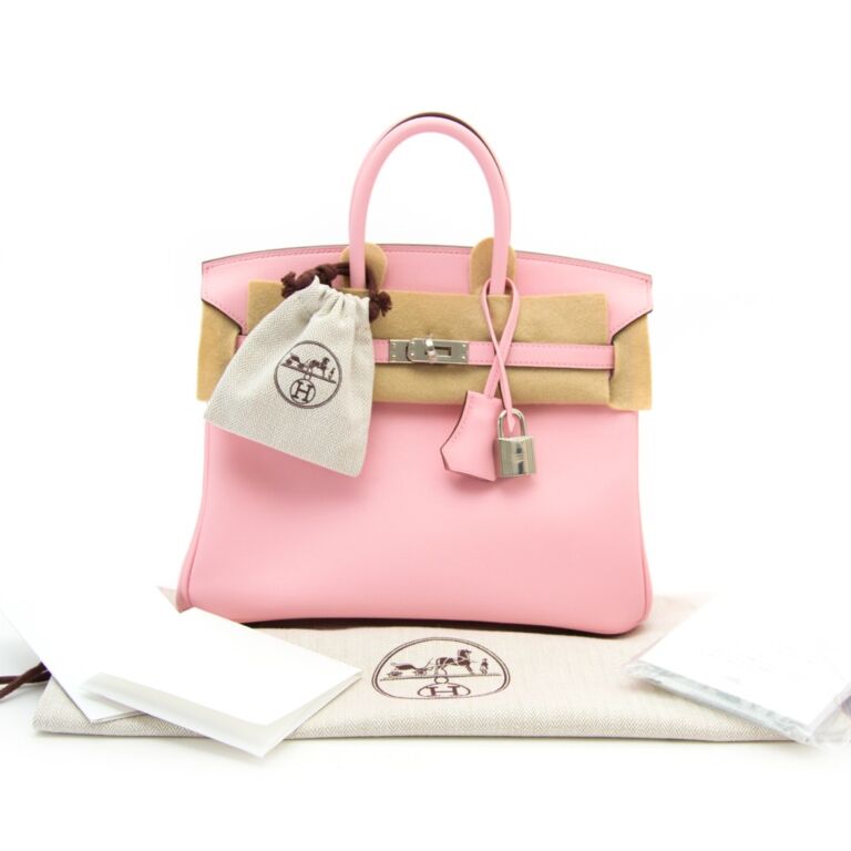 Hermes　Birkin bag 25　Rose sakura　Swift leather　Silver hardware – Accessorio premium elegante