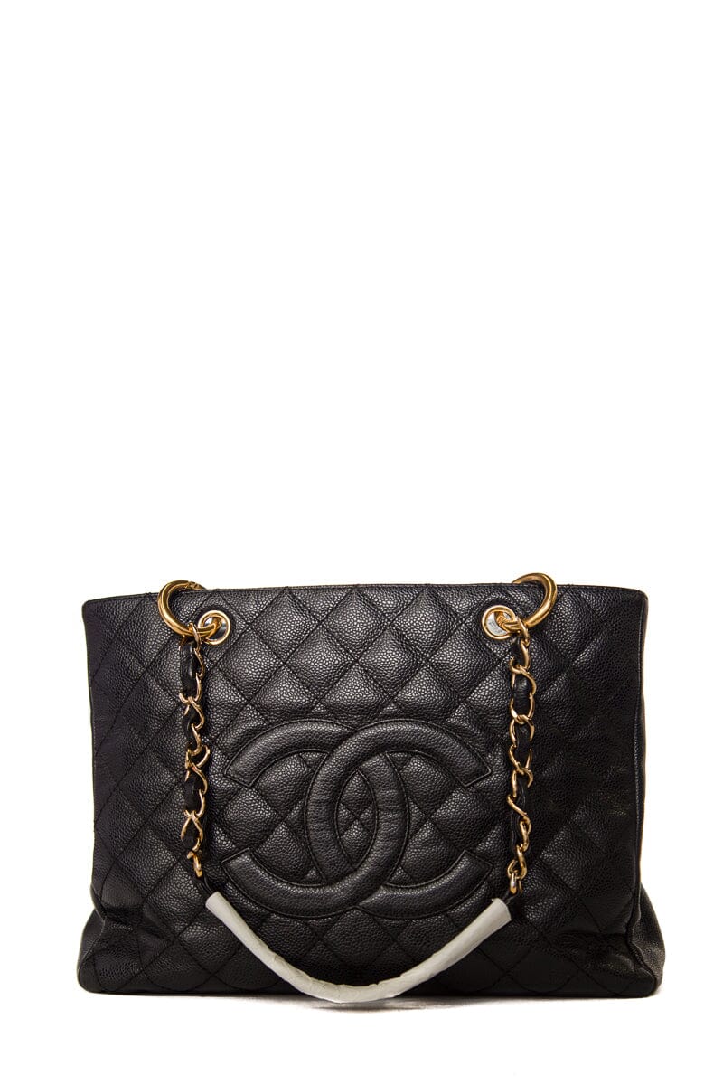 Chanel 2005/2006 Black Caviar GST Tote W/ Gold HW – Accessorio premium elegante