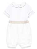 Tutina per neonato La Stupenderia bianco con colletto – Accessorio premium elegante