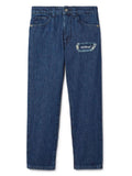 Jeans per bambino Off-White Kids in denim blu Bookish dritti – Accessorio premium elegante