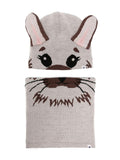 Set berretto Kleo per bambino Molo grigio con motivo animalier – Accessorio premium elegante