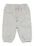 Pantaloni con logo-toppa per neonato Stella McCartney Kids grigio con elastico in vita – Accessorio premium elegante