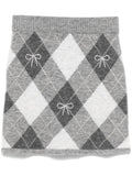Minigonna per donna MC2 Saint Barth Chatel grigio lavorata a maglia – Accessorio premium elegante
