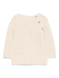 Maglione per neonati Paz Rodriguez beige con effetto mélange – Accessorio premium elegante