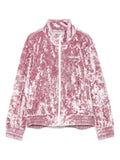 Felpa sportiva con orlo elasticizzato per bambina MC2 Saint Barth Kids rosa con collo alto – Accessorio premium elegante