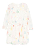 Abito per bambina Stella McCartney Kids bianco con stampa a stelle – Accessorio premium elegante