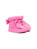 Stivali per bambina Monnalisa rosa con design imbottito con glitter – Accessorio premium elegante