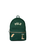 Zaino per bambini Polo Ralph Lauren Kids verde con toppa ricamata – Accessorio premium elegante