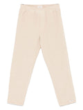 Pantaloni per bambina Donsje beige in velluto a coste – Accessorio premium elegante