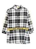 Abito per bambina Off-White Kids modello camicia a quadri – Accessorio premium elegante