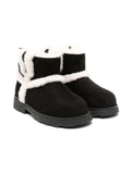 Stivaletti per bambina Monnalisa nero con finta pelliccia bianca – Accessorio premium elegante