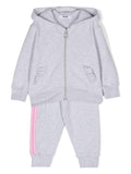 Tuta sportiva grigia per neonata con stampa MSGM Kids – Accessorio premium elegante
