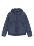 Piumino per bambino Emporio Armani Kids blu trapuntato con design imbottito – Accessorio premium elegante
