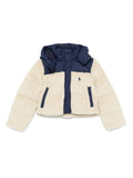 Giubbino per bambino Ralph Lauren Kids bianco con applicazione posteriore logo – Accessorio premium elegante