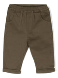 Pantalone verde militare per neonato con logo sul retro Donsje – Accessorio premium elegante