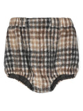 Shorts per bambina Douuod Kids a quadri con effetto pettinato – Accessorio premium elegante