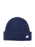 Berretto per bambino K-Way Kids blu con applicazione con logo – Accessorio premium elegante
