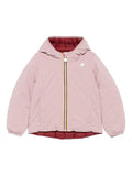 Giubbino per bambina K-Way Kids rosa con design reversibile – Accessorio premium elegante