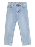 Jeans slim per bambino Moschino kids denim con vita media – Accessorio premium elegante