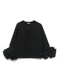 Felpa per bambina Elisabetta Franchi La Mia Bambina nera con strass – Accessorio premium elegante