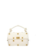 Borse a Mano roman stud Pelle Bianco Avorio – Accessorio premium elegante