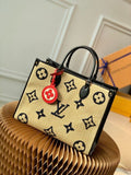 Lv onthego in paglia – Accessorio premium elegante