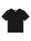 T-shirt con logo per bambino Dolce & Gabbana Kids nero con girocollo – Accessorio premium elegante