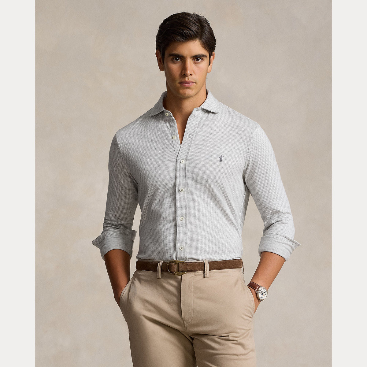 HOUNDSTOOTH JERSEY SHIRT – Accessorio premium elegante